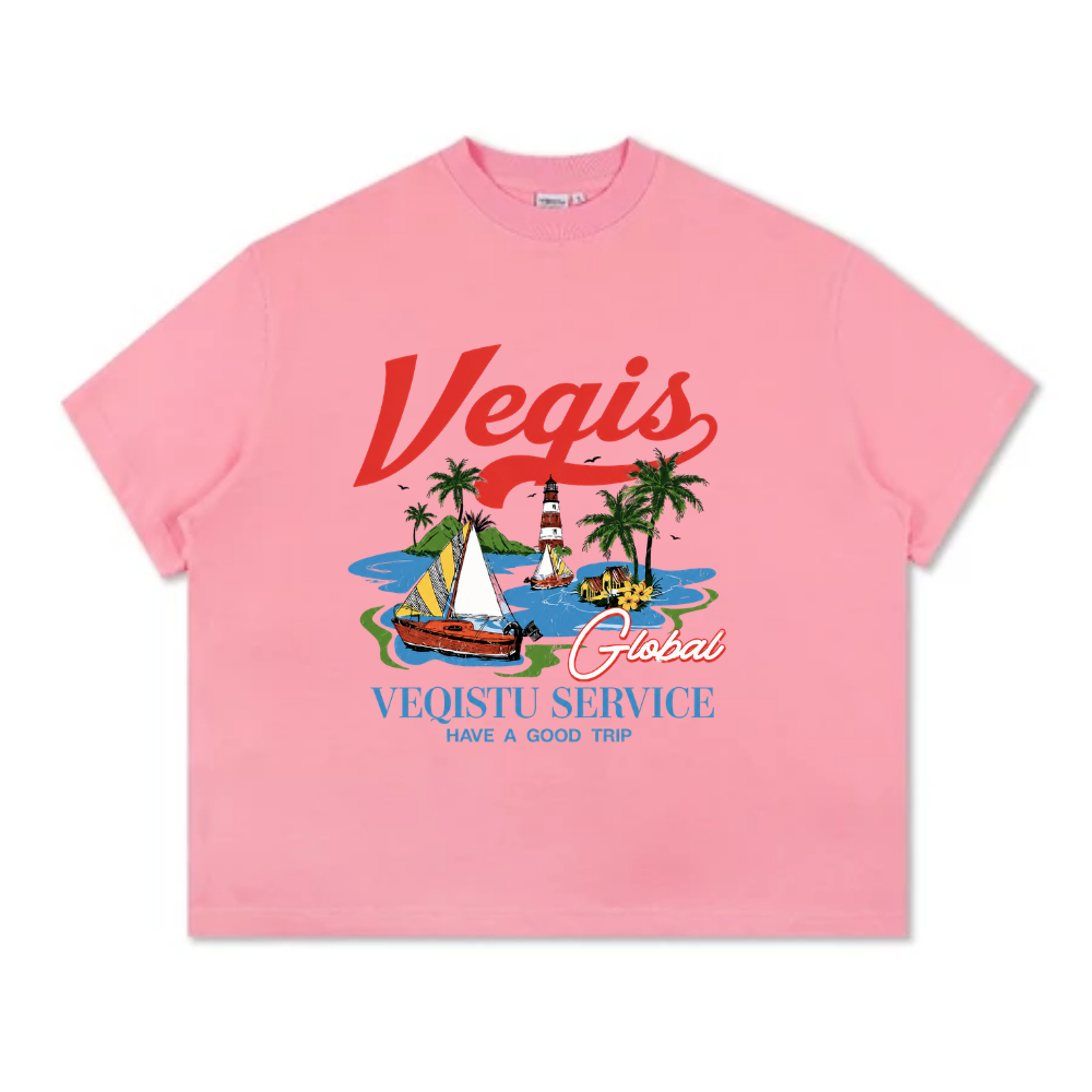 Áo Thun Local Brand VEQISTU" Service " Form Big Boxy Unisex 250Gsm Cotton
