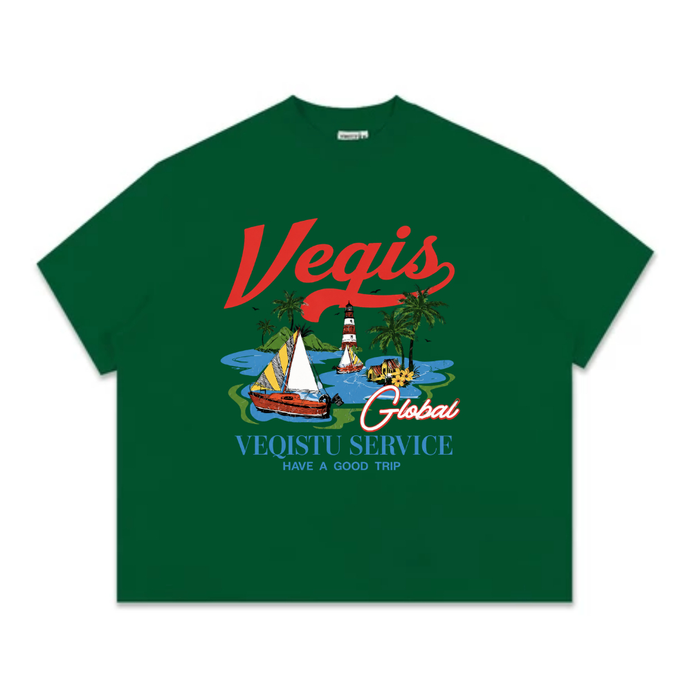 Áo Thun Local Brand VEQISTU" Service " Form Big Boxy Unisex 250Gsm Cotton
