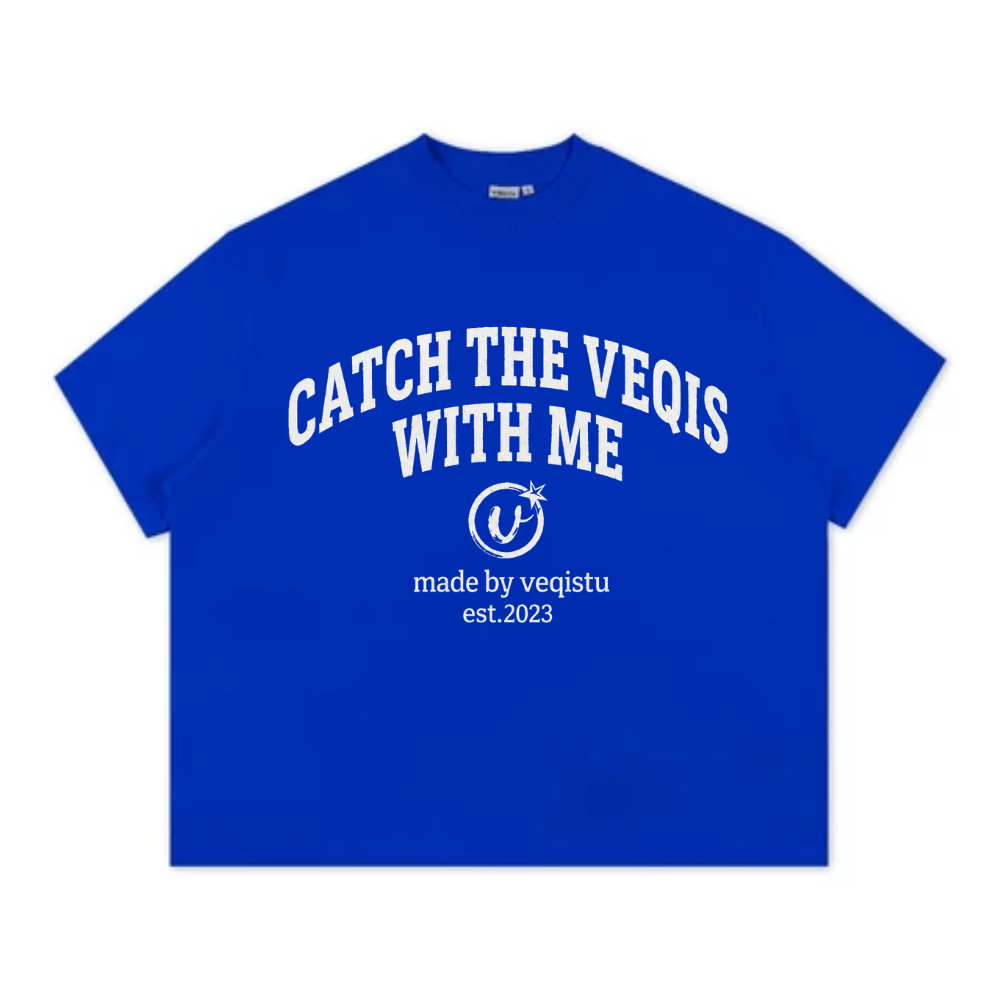 Áo Thun Local Brand VEQISTU" With Me ", Áo Thun Boxy Form Rộng Unisex 250Gsm 100% Cotton