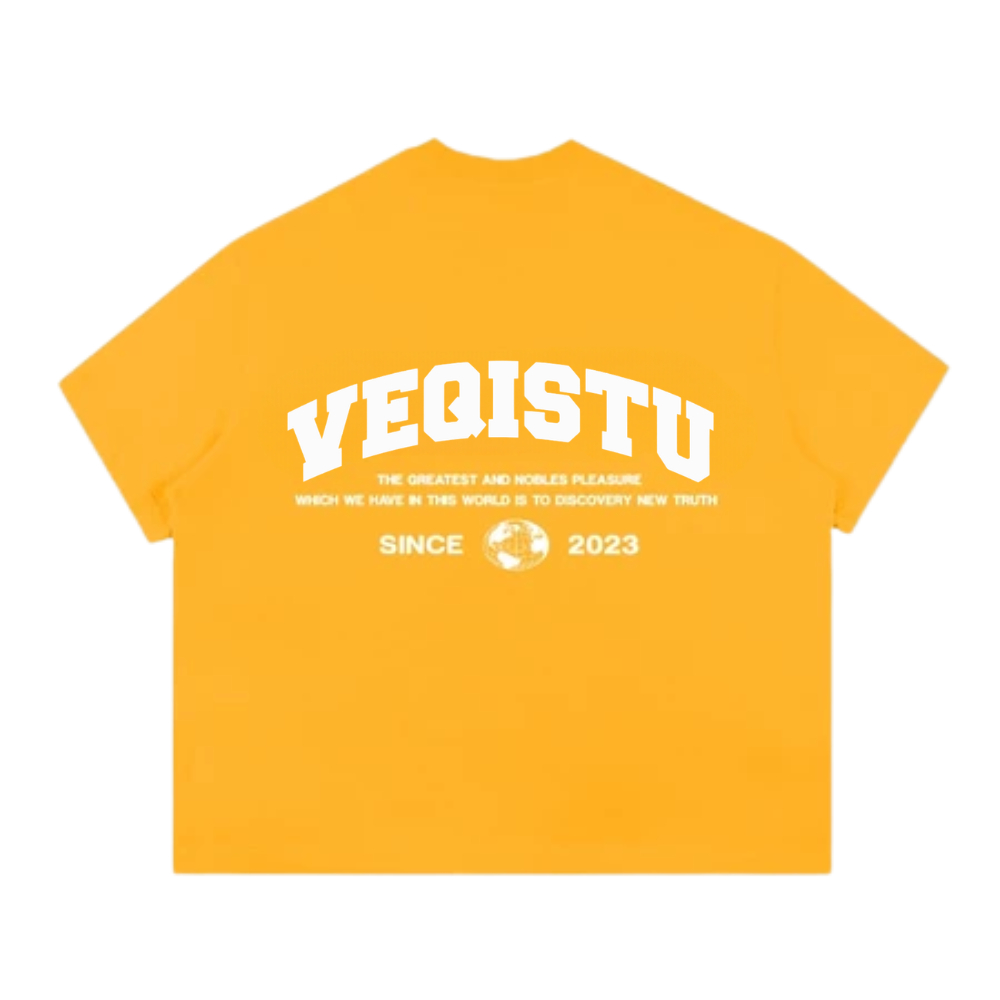 Áo Thun mùa hè Local Brand VEQISTU Earth, Áo Thun Boxy Form Rộng Unisex 250Gsm 100% Cotton