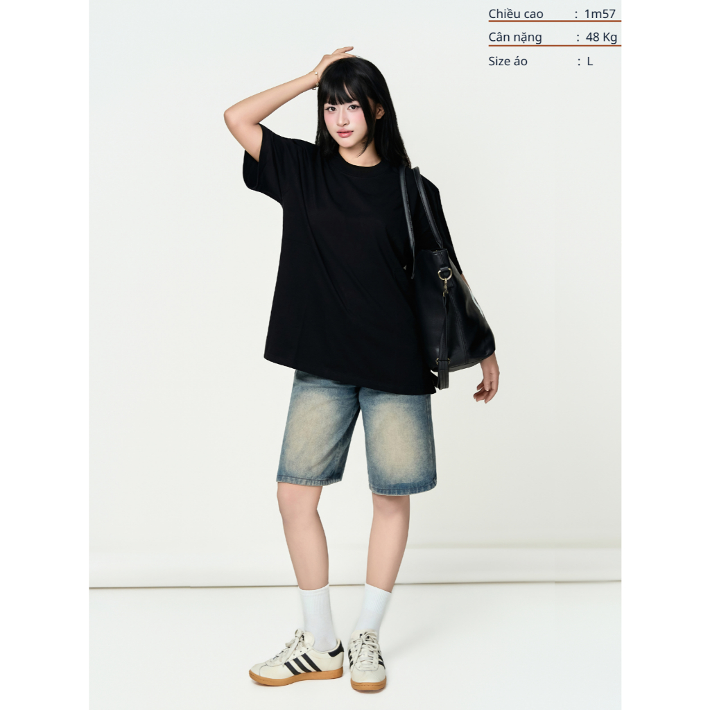 Áo Thun Trơn Local Brand VEQISTU, Áo Thun Boxy Form Rộng Unisex 250Gsm 100% Cotton