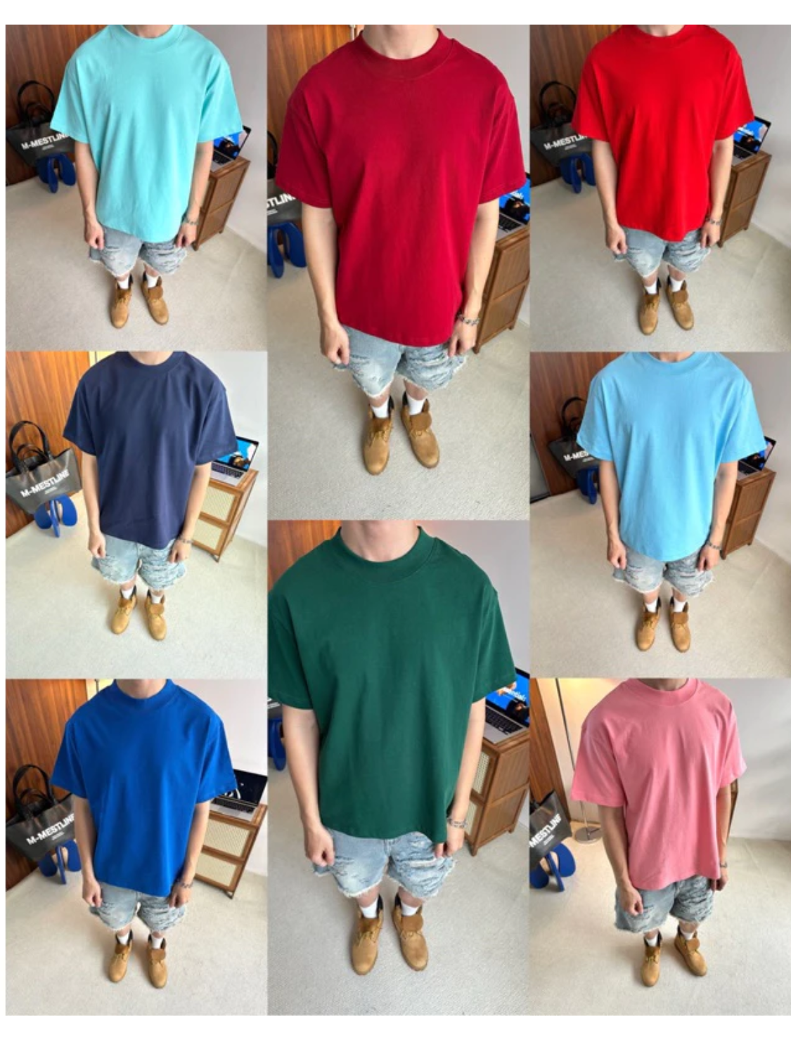 Áo Thun Trơn Local Brand VEQISTU, Áo Thun Boxy Form Rộng Unisex 250Gsm 100% Cotton