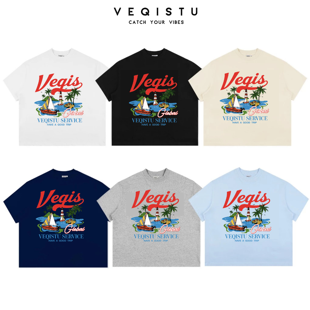 Áo Thun Local Brand VEQISTU" Service " Form Big Boxy Unisex 250Gsm Cotton