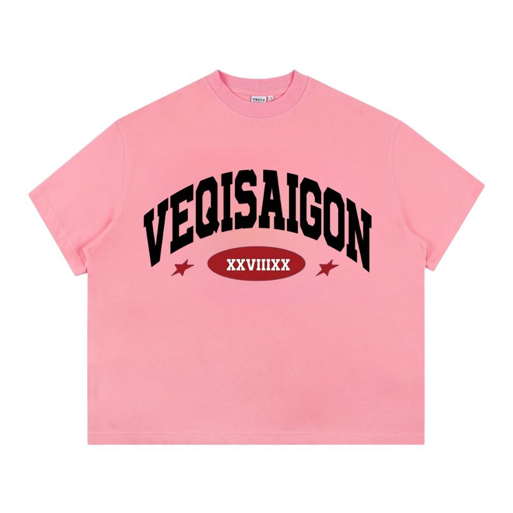 Áo Thun Big Boxy Local Brand VEQISTU Cotton Cổ Tròn Form Rộng Unisex Nam Nữ "VEQISAIGON XXVIIIXX" Oversize Streetwear