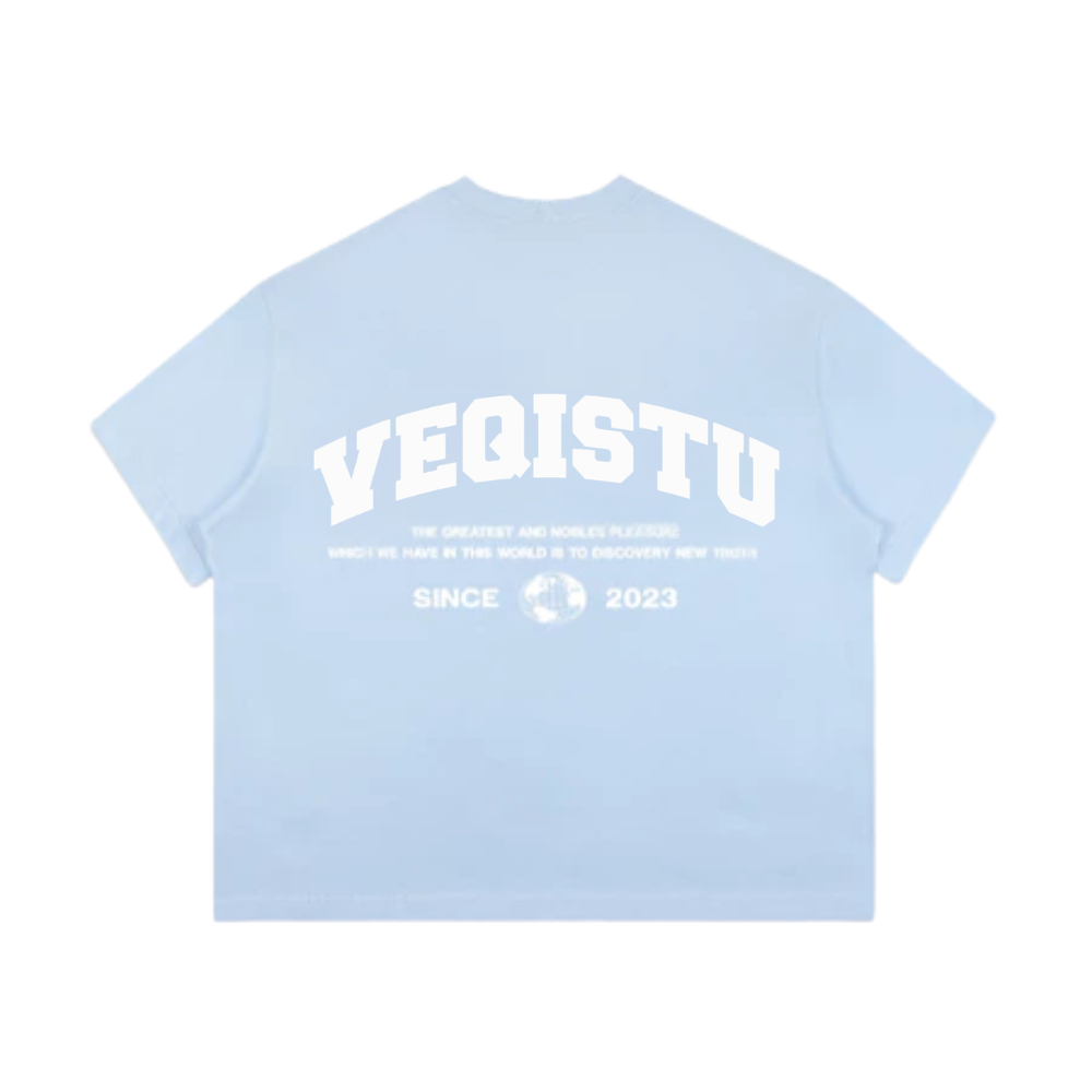 Áo Thun mùa hè Local Brand VEQISTU Earth, Áo Thun Boxy Form Rộng Unisex 250Gsm 100% Cotton