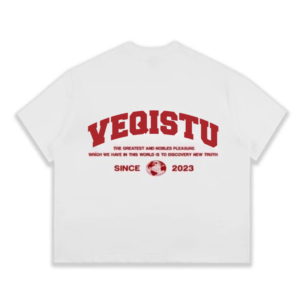 Áo Thun mùa hè Local Brand VEQISTU Earth, Áo Thun Boxy Form Rộng Unisex 250Gsm 100% Cotton