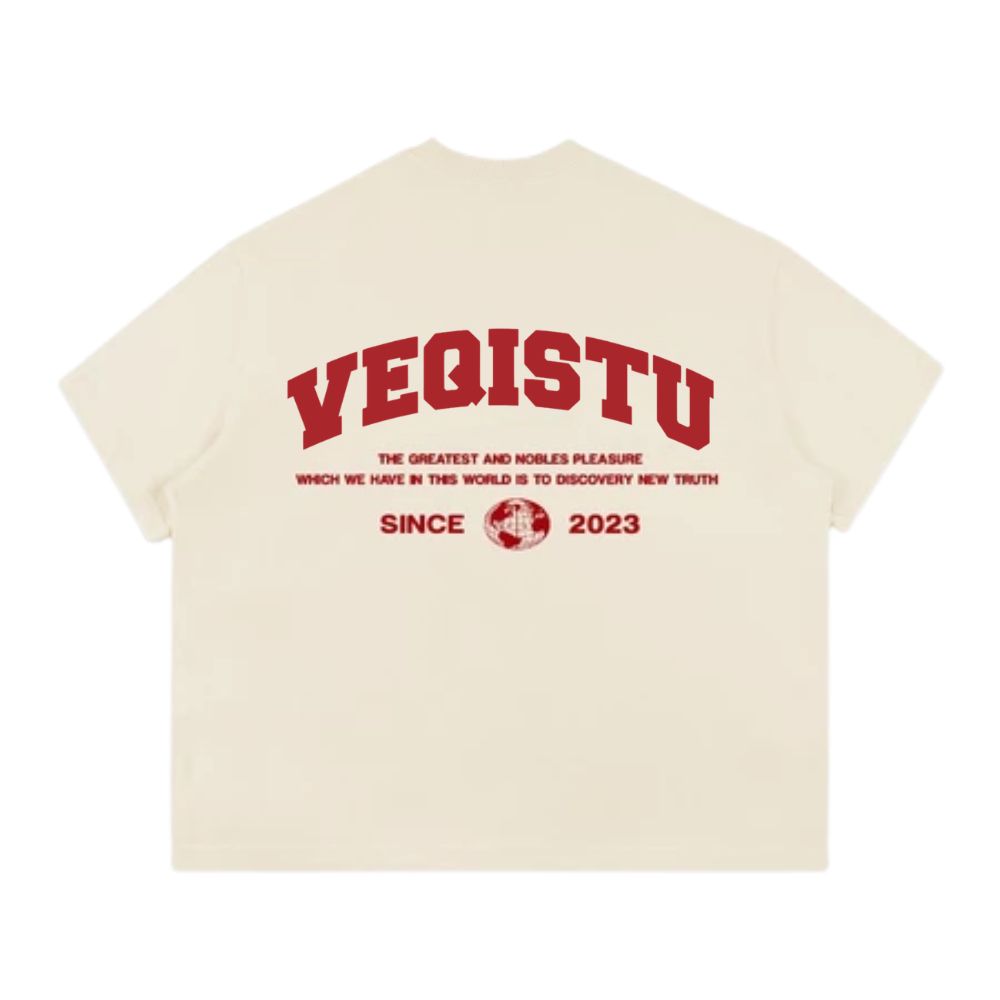 Áo Thun mùa hè Local Brand VEQISTU Earth, Áo Thun Boxy Form Rộng Unisex 250Gsm 100% Cotton