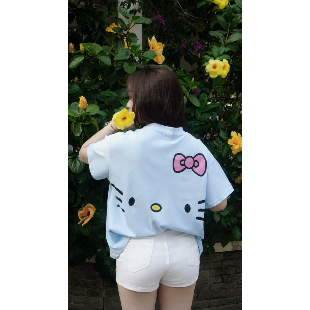 UMEESAIGON Áo Thun Big Boxy Form Rộng Tay Ngắn Cotton Cổ Tròn Nam Nữ " MÈO RÂU "